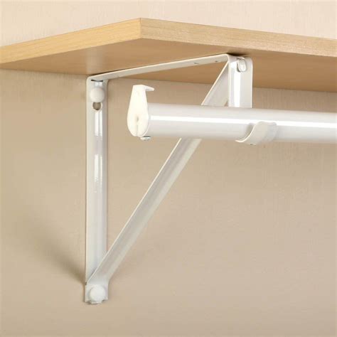 metal rod shelf bracket|heavy duty closet shelf brackets.